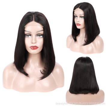 Brazilian Human Hair Lace Front Wig,Straight Virgin Hair Lace Wig For Black Women,Pre Pluck Lace Wig With Baby Hair